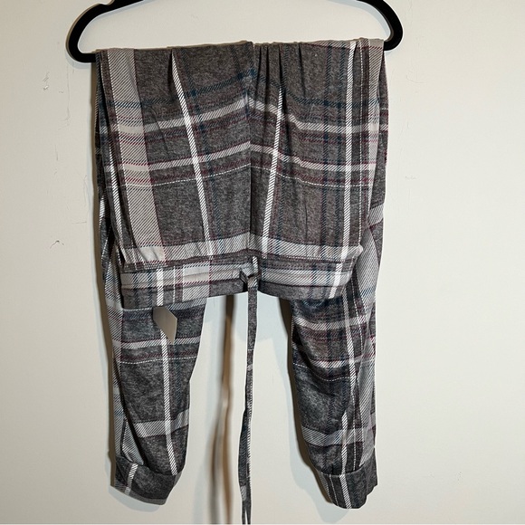 Secret Treasures Hacci Knit Plaid Pajama Jogger Pants - Picture 4 of 4